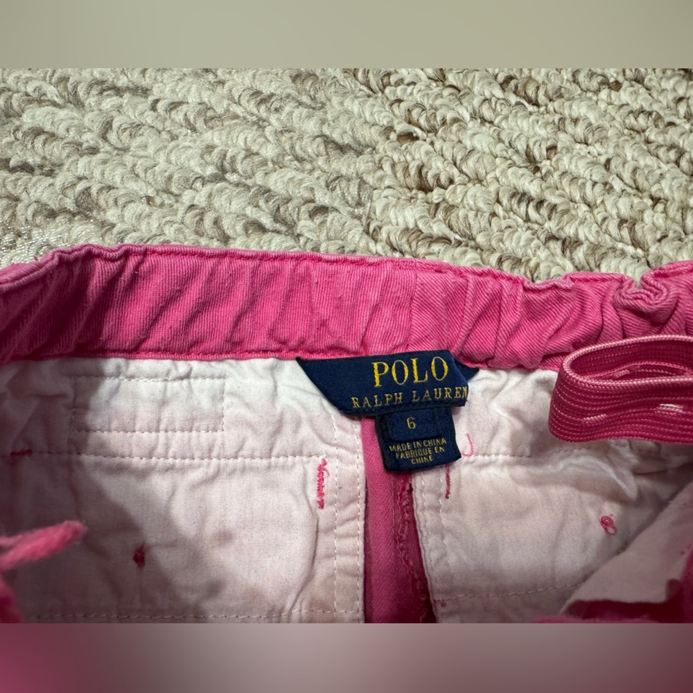 Polo by Ralph Lauren Classic Chino pink shorts - 6 - Picture 2 of 3